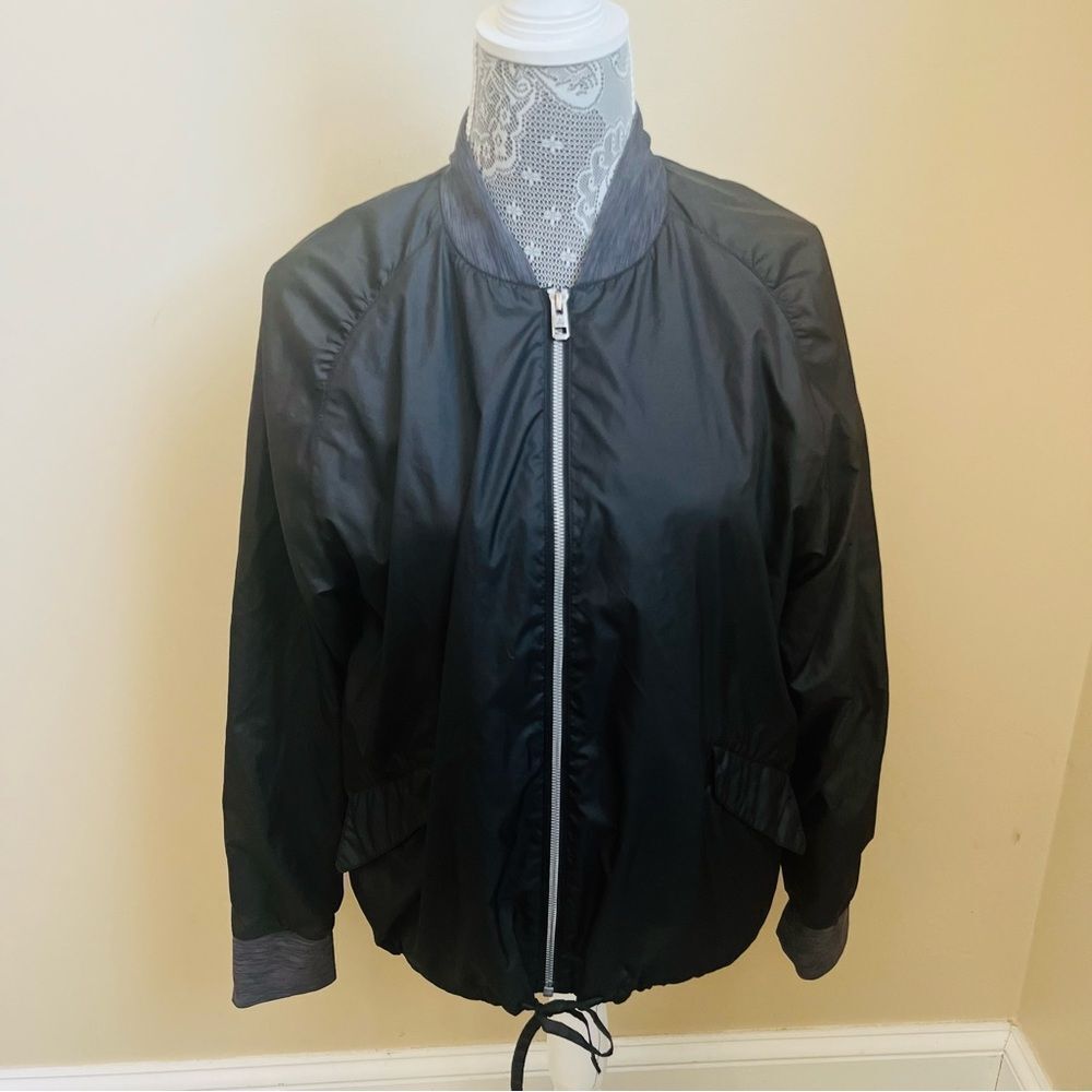 Prana Center Bomber Style Jacket in Black Size Medium - Picture 3 of 10